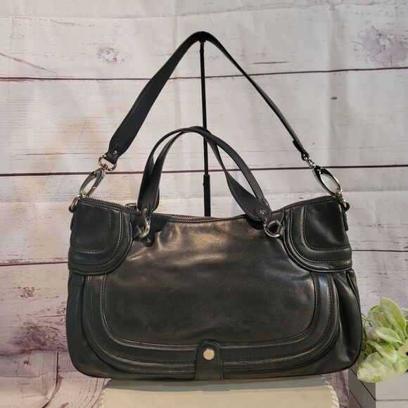 Cole Haan Handbags - Cole Haan Soft Black Genuine Leather Shoulder/Satchel Bag